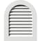Ekena Millwork Round Top Gable Vent Functional, PVC Gable Vent w/ 1" x 4" Flat Trim Frame, 24"W x 34"H GVPRT24X3401FUN - alternate 1